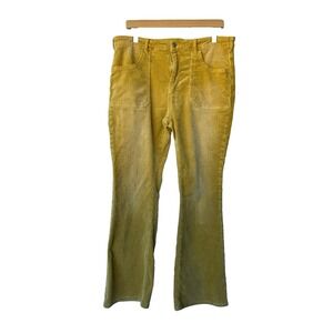 Pilcro Anthropologie The Icon Corduroy Flare Pants Womens Sz 33 Brown Boho Retro
